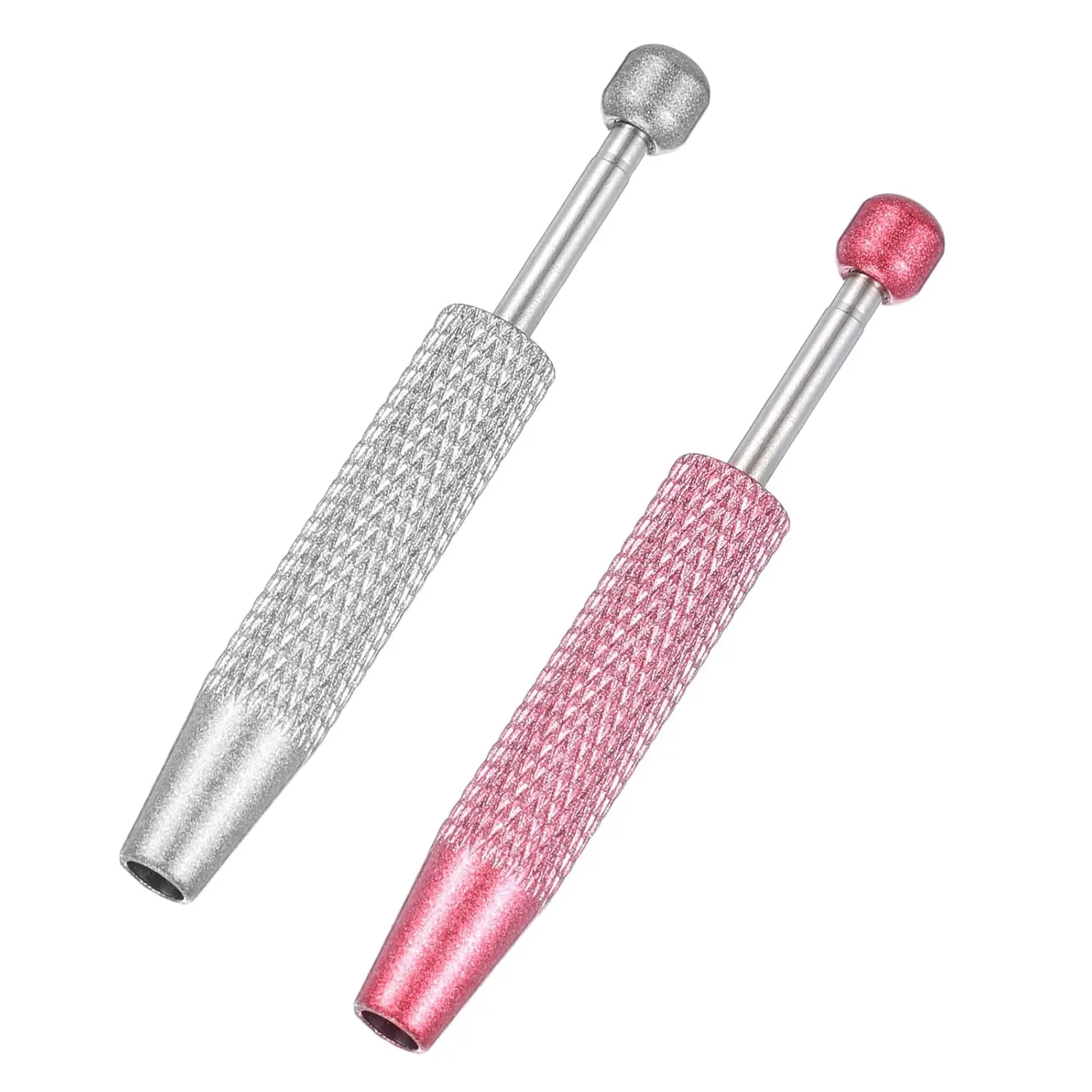 6cm Waterproof Corrosion-Resistant Stainless Steel Piercing Ball Grabber Tool Set (2 Pcs) - 4-Prong 4-Claw Jewelry Ball Screw Tool for Ear Nose Lip Body Piercing, IC Chip Pickup