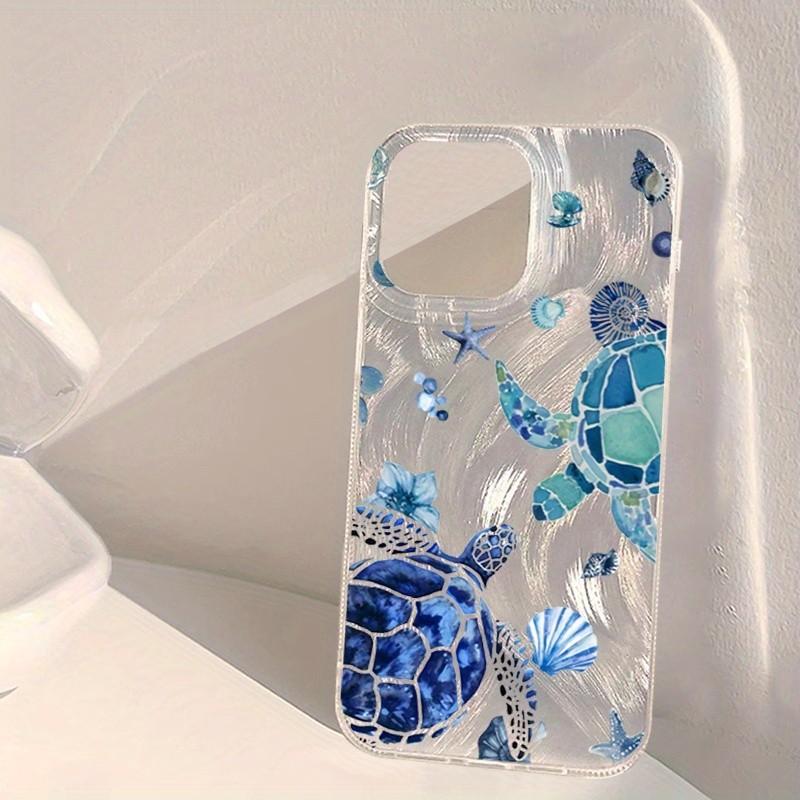 Summer Turtle Pattern Phone Case, Soft Shell Protection Cover for iPhone 17, 16pro, 15, 14, 13, 12, 11 Pro Max, Gift for Friends or Partner