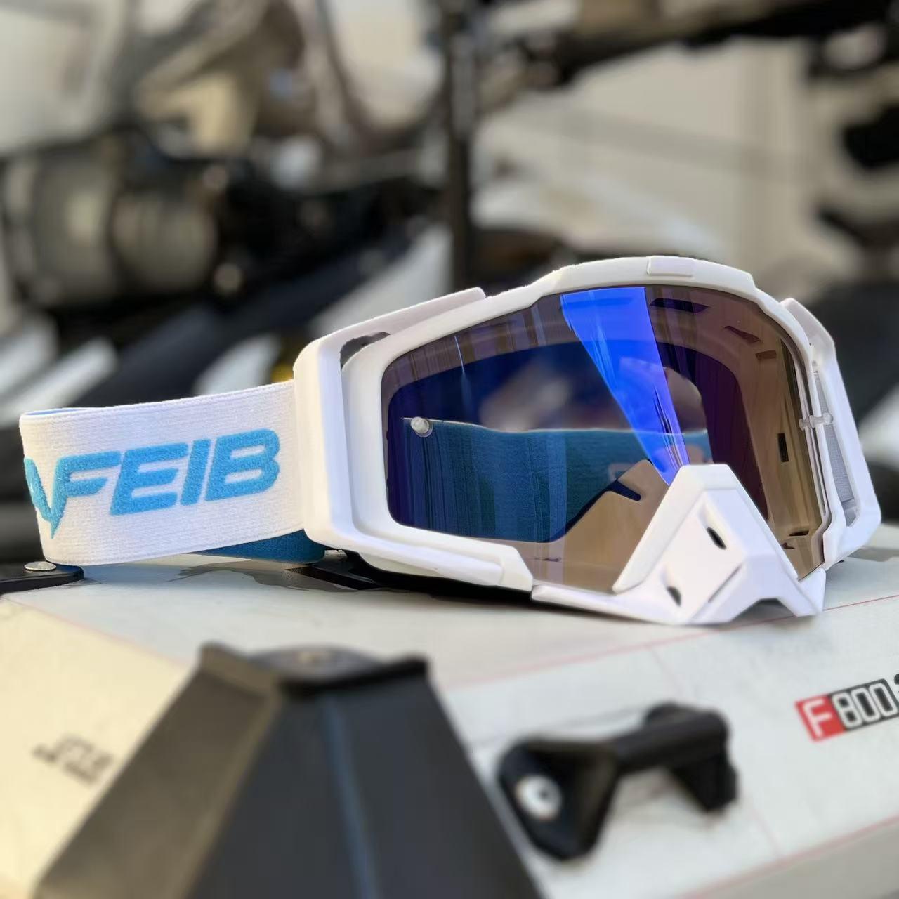 NAFEIB Universal OTG Goggles, Wear over Glasses, Durable, Dust-Proof, Breathable, Adjustable, Ideal for Motorcycle, Skiing, Atvs, Biking