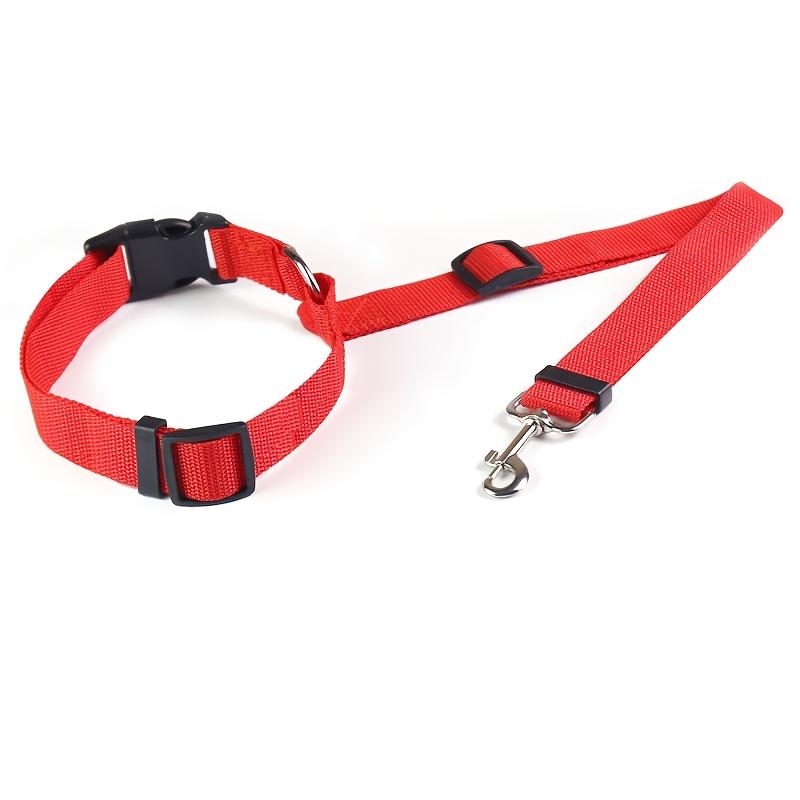 Adjustable Pet Car Safety Harness, Harness Travel, Two-In-One Nylon Lead Belt and Rear Seat Safety Strap, Secure Your Pet While Driving