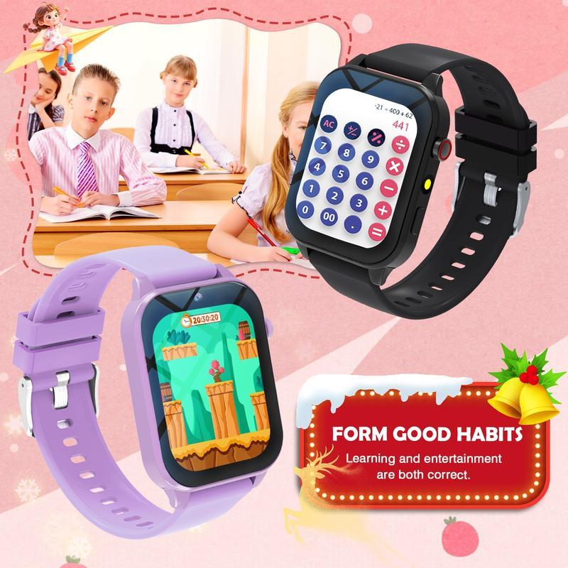 Children Activity Tracker Watch for Ages 3-14, Smartwatch with Pedometer, Sleep Monitor, Camera, LED Flashlight, Educational Games