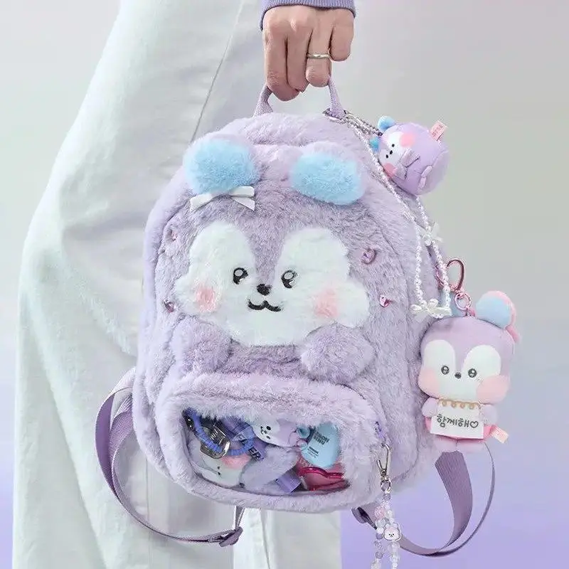 Latest Model BT21minini Double-Shoulder Pain Bag, Travel Backpack for Storing Items, Korean Pop Culture Accessories 2026