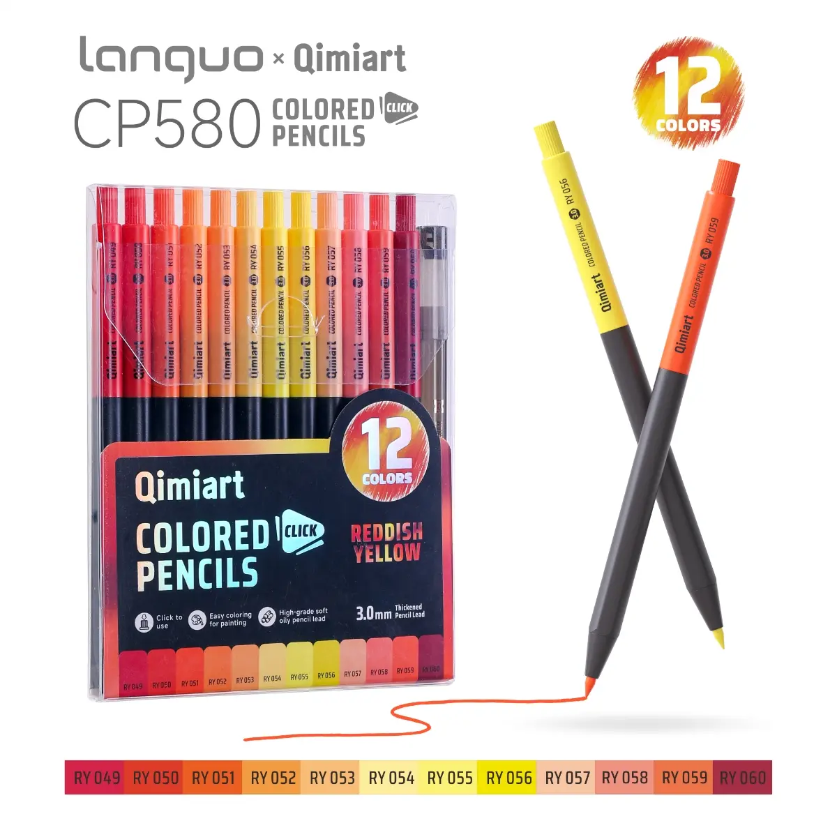 12 Colors - Red & Yellow Series