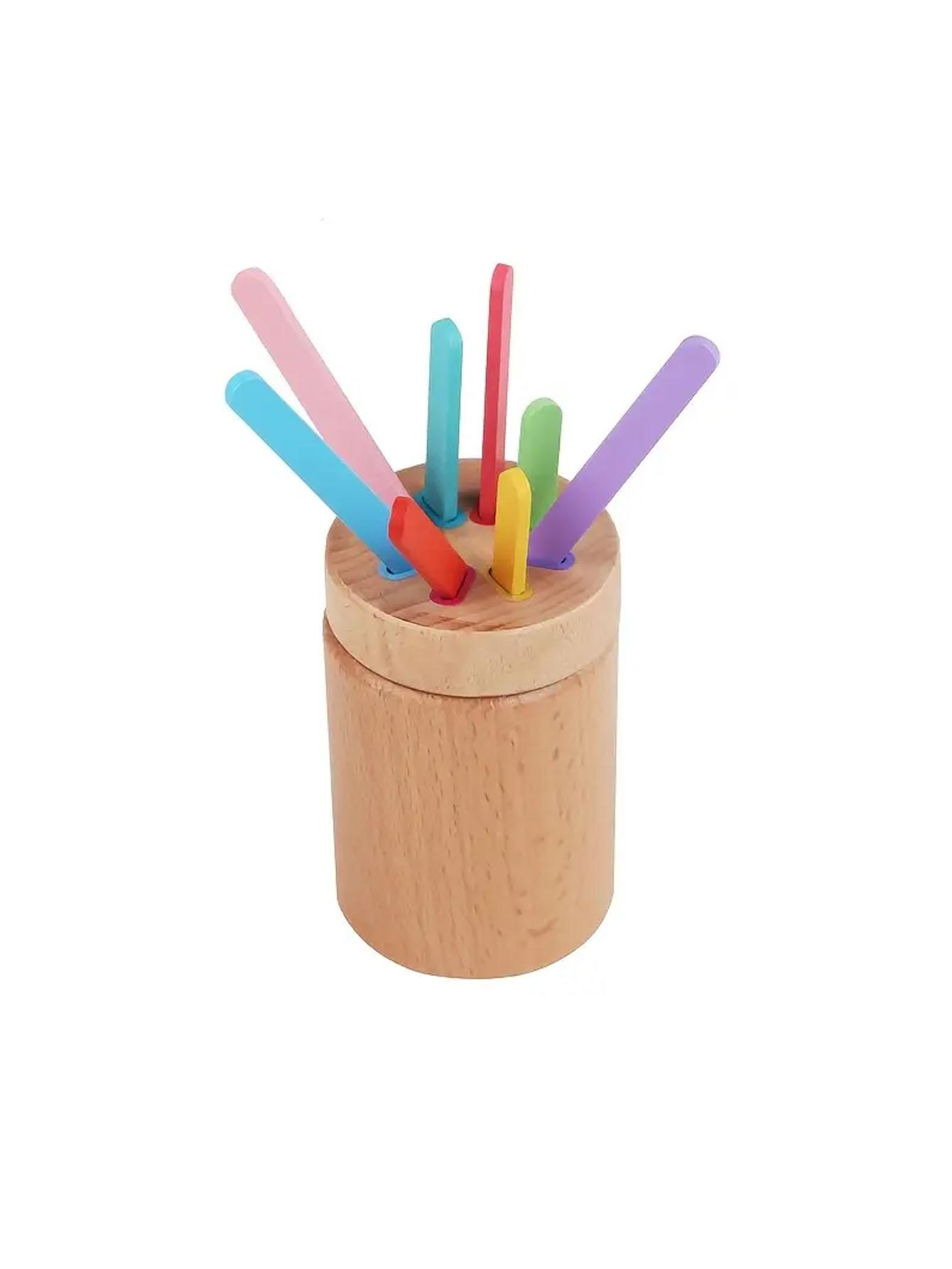 Kindergarten Toy Color Recognition Match Counting Rods, Children Education Learning Tool, Fun Interactive Game Device, Math Learning Tools