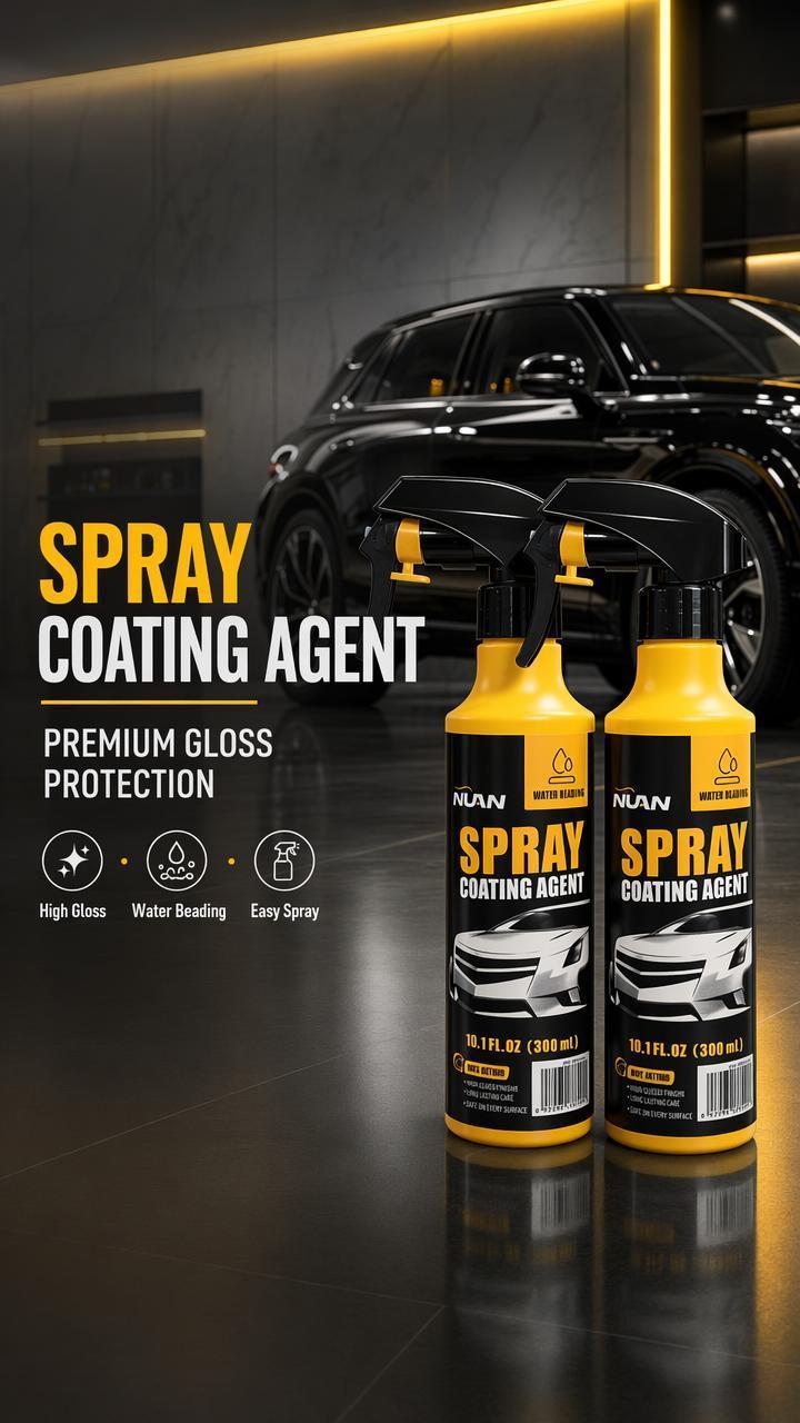 Spray coating agent；NUAN nano car coating sprayNano Car Coating Spray – Fast, durable, hydrophobic, shields paint, prevents fading, perfect for everyday car maintenance.-MY0522