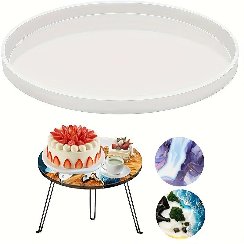 1 Piece 14in Large Silicone Mold, Super Big River Table Resin Mould, Round Table Tray Board Epoxy Resin Silicone Mould, DIY Craft Mould