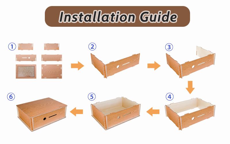 MONEYBOX Wooden - eco-friendly [biodegradable] box | Eco-friendly, sustainable design | Save up to $10,000 | stylish sturdy box | perfect for budgeting, financial planning and goal setting | perfect for teens, adults and families