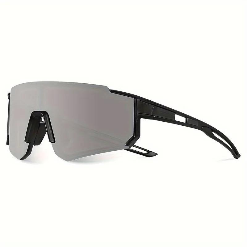 Oversized Men's Unisex Wear Sunglasses with Polarized Lens, UV400 Glass, Windproof Anti-Glare, Large Frame Eyewear for Cycling, Driving, Everyday Use