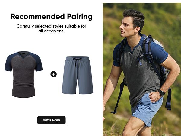 JMIERR Mens Muscle Slim T Shirt V-Neck Longline Henley Shirt Gym Workout Athletic Tee Shirts, men gifts