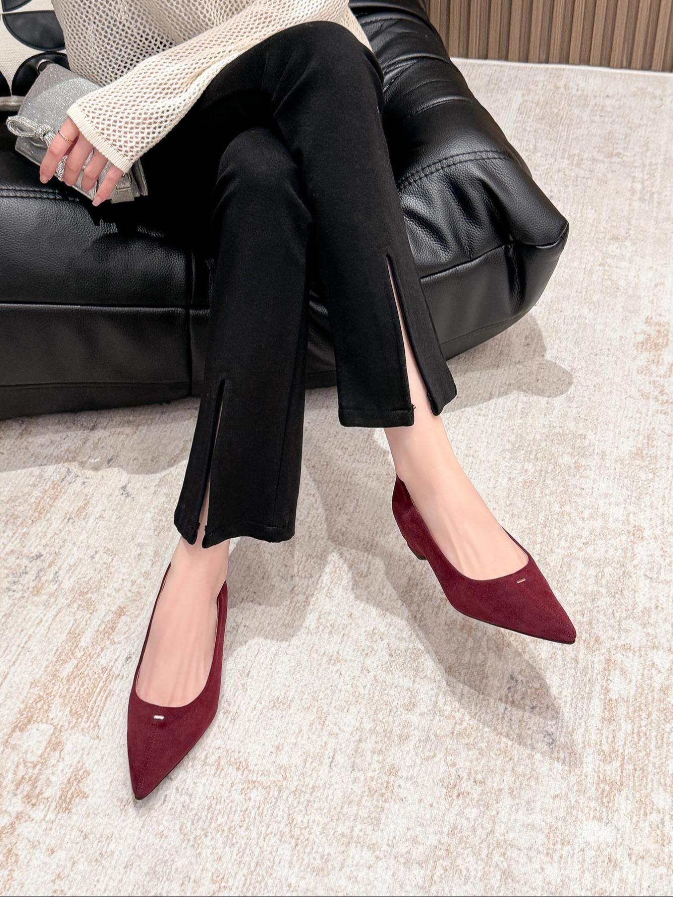 Women's Pointed Toe Flat Shoes, Elegant Textile Upper, Medium Width, All Season Fashion Sneakers, New Style Casual Footwear, Walking Shoes, Flats Shoes