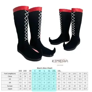 Kimera Store The Freak Circus Pierrot Harlequin Cosplay Clown Boots Shoes High Heel Mens Size Halloween Carnival Horro