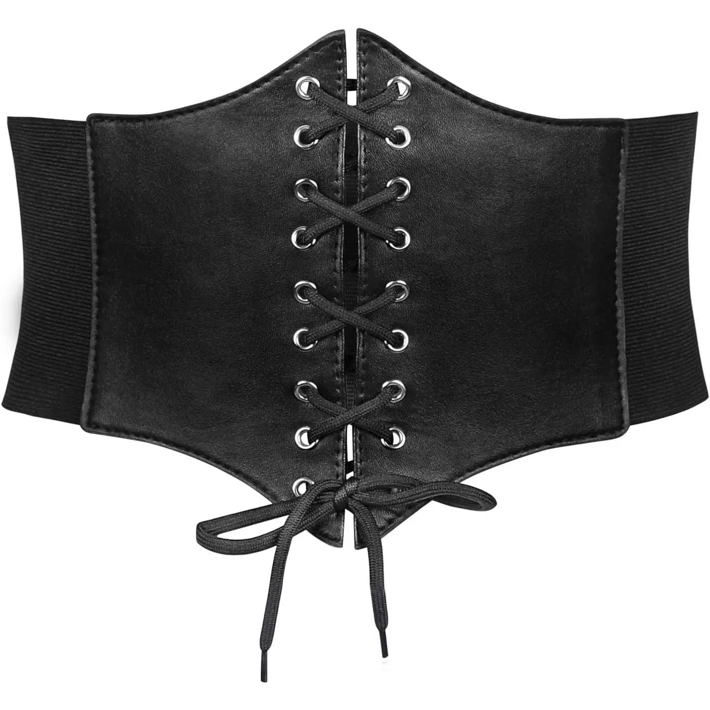 Women's Elastic Costume Lace-Up Waspie Corset Waist BeltGift