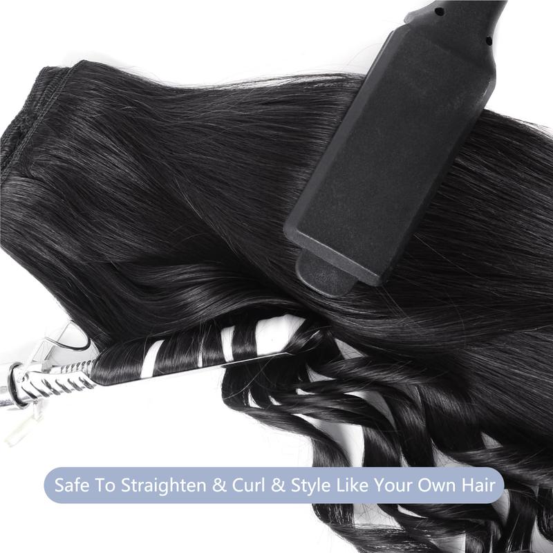 STERLY Burmese Curly 18 Clips In Hair Extensions Natural Color Brazilian 100% Real Human Hair 8 Pieces for Women PU Clip In Curly Wave Hair Extensions Human Hair Extension 8 Count with 18 Clips 120 g/ Set 240 g/2 Set