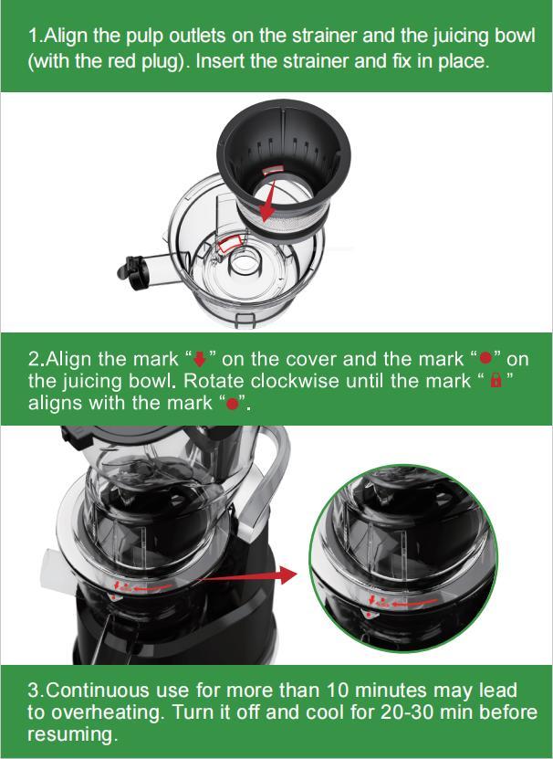 Kitchen in the Box Cold Press Juicer | Slow Masticating with 3.3" Large Feed Chute for Whole Fruits & Veggies | High Yield | BPA-Free Kitchen in the Box Cold Press Juicer | Slow Masticating with 3.3" Large Feed Chute for Whole Fruits & Veggies | High Yield | BPA-Free