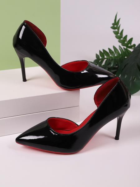 Elegant Women's High Heels, Thick Sole Stiletto Shoes, Perfect for Parties & Office Wear, Stylish Evening & Business Occasions