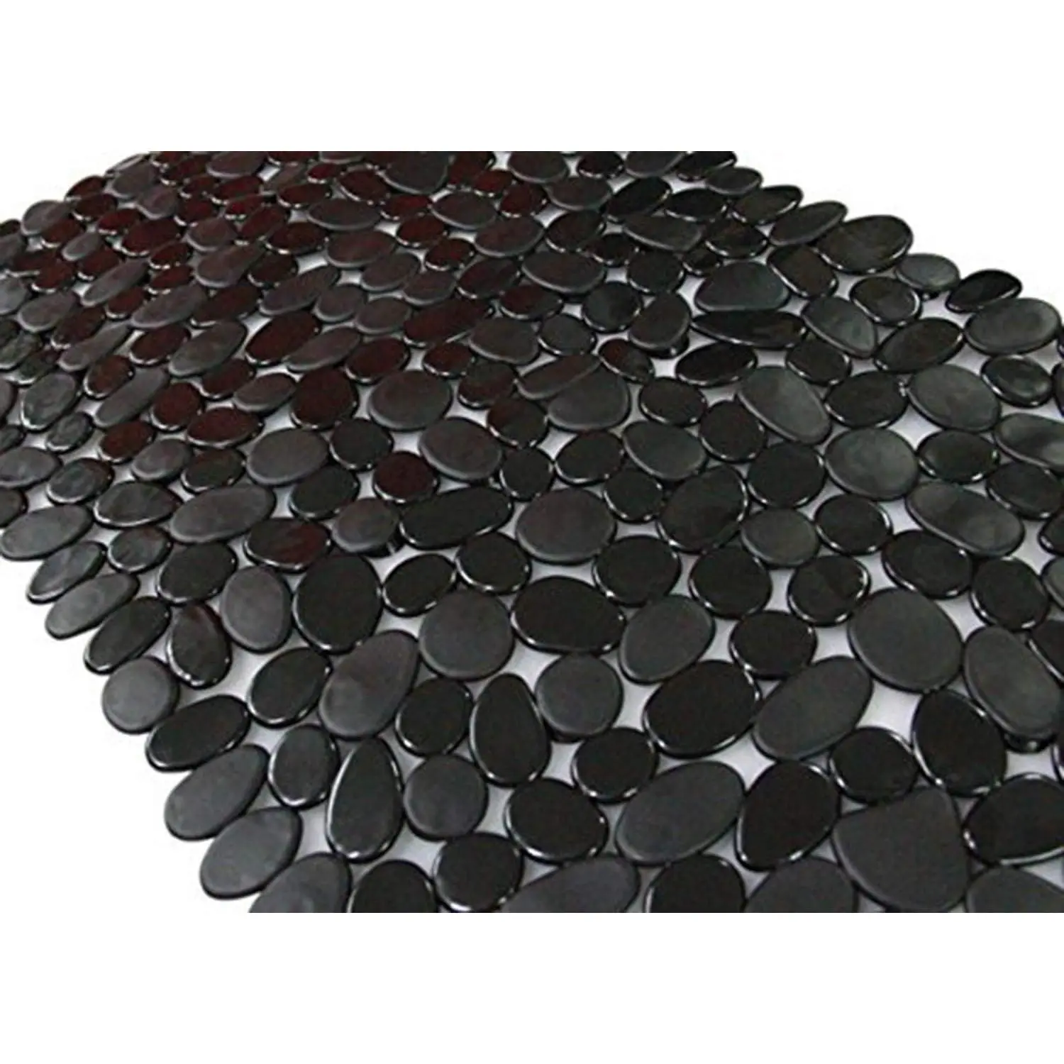 Bathtub Mat Non Slip 35" X 16" with Suction Cups,Black (for Smooth/Non-Textured Tubs Only) Safe Shower Mat with Drain Holes for Bathroom