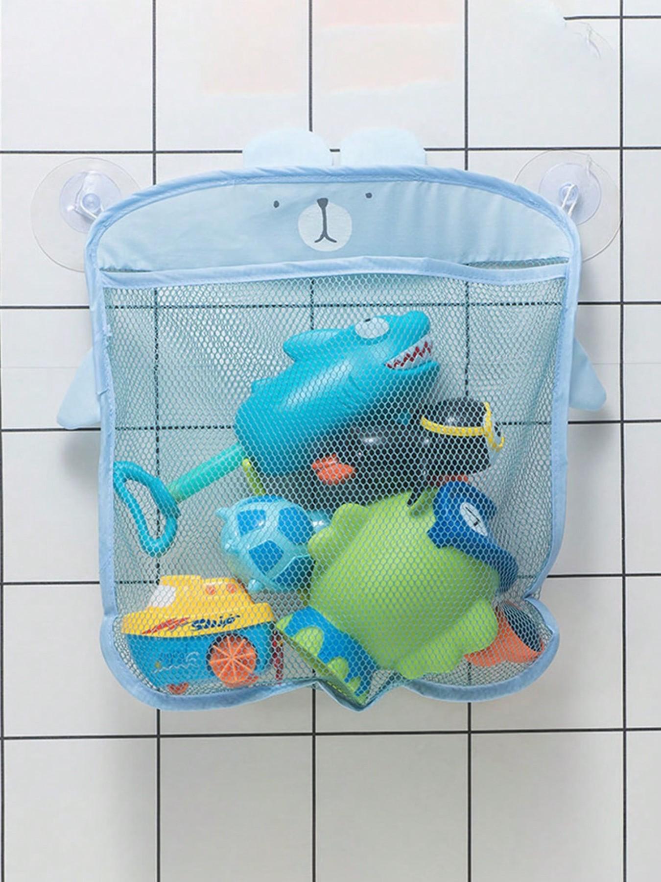 Waterproof Bathroom Toy Net Bag, Cute Duck Suction Cup Hanging Storage Bag, Multi-Use Organizer for Kitchen, Bath, Living Room, Gifts