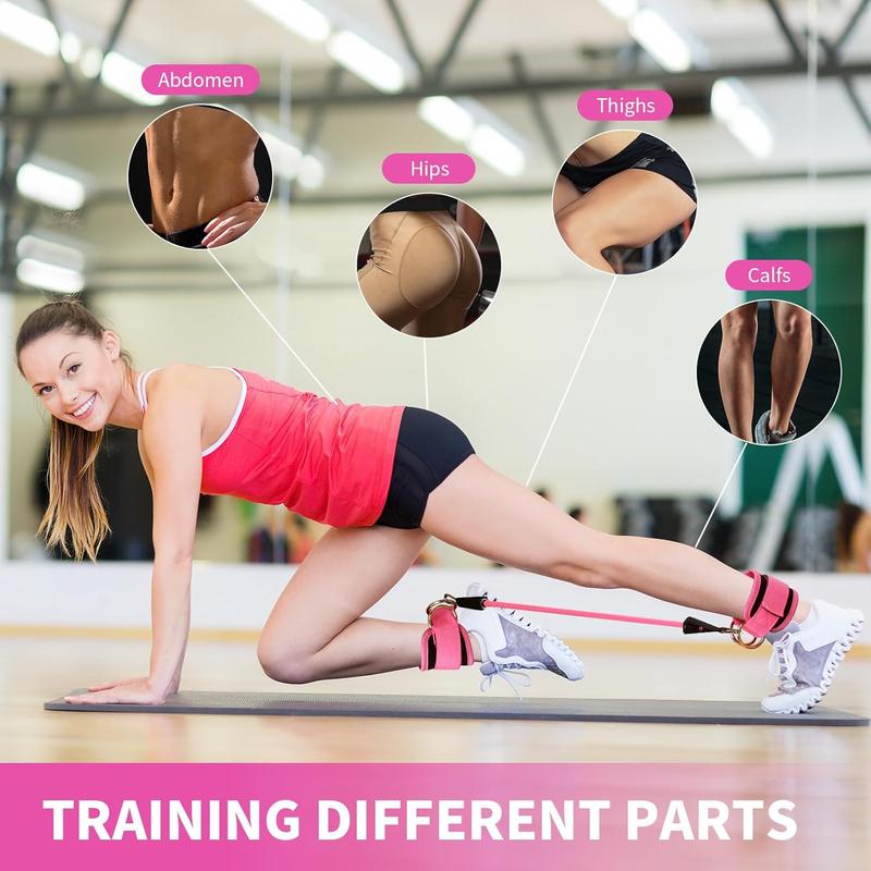 Premium Ankle Straps for Cable Machines – Universal Fit with Comfortable Padding, Suitable for Glute Kickbacks and Various Cable Exercises, Ideal for Both Men and Women