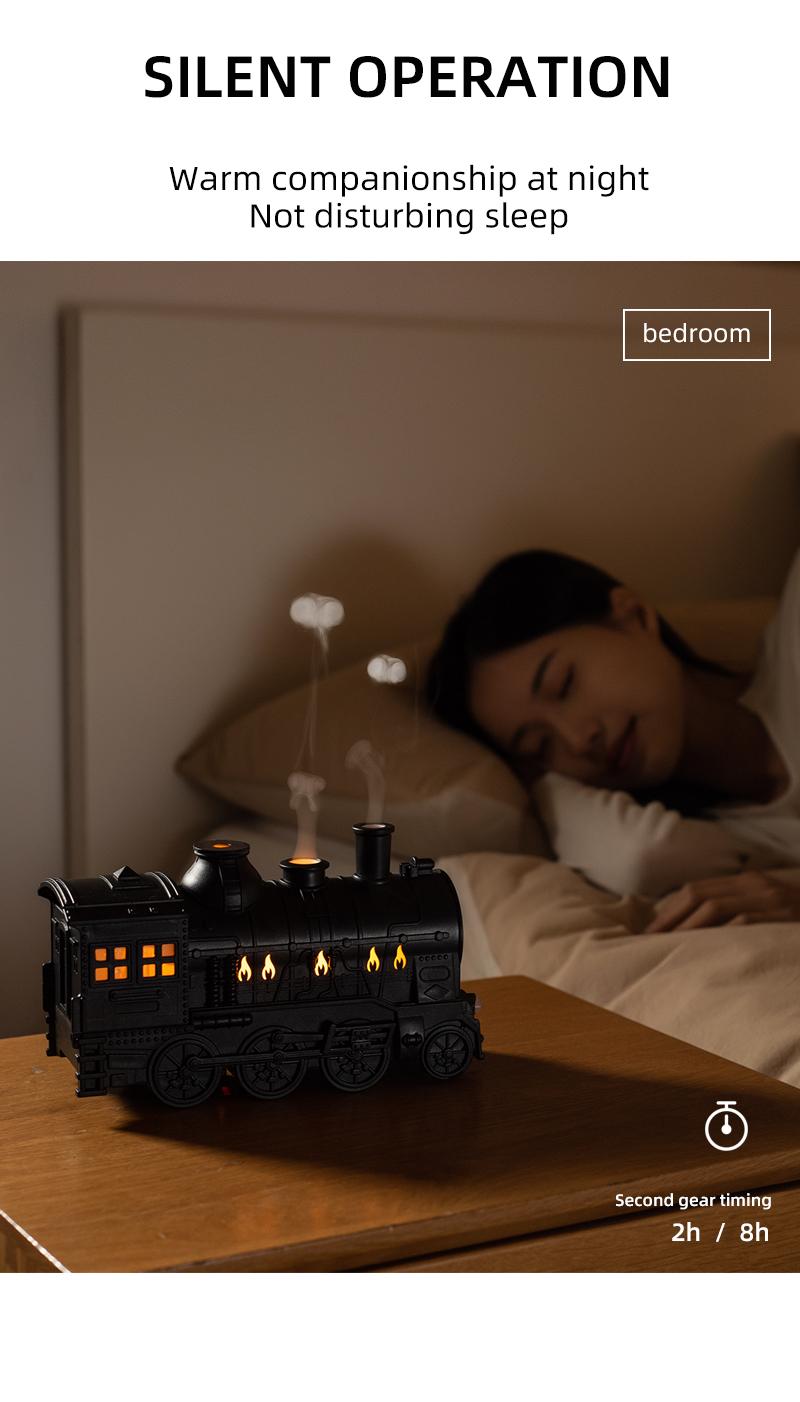 train diffuser Small train aromatherapy machine essential oil diffuser desktop retro ornaments humidifier home large fog remote control
