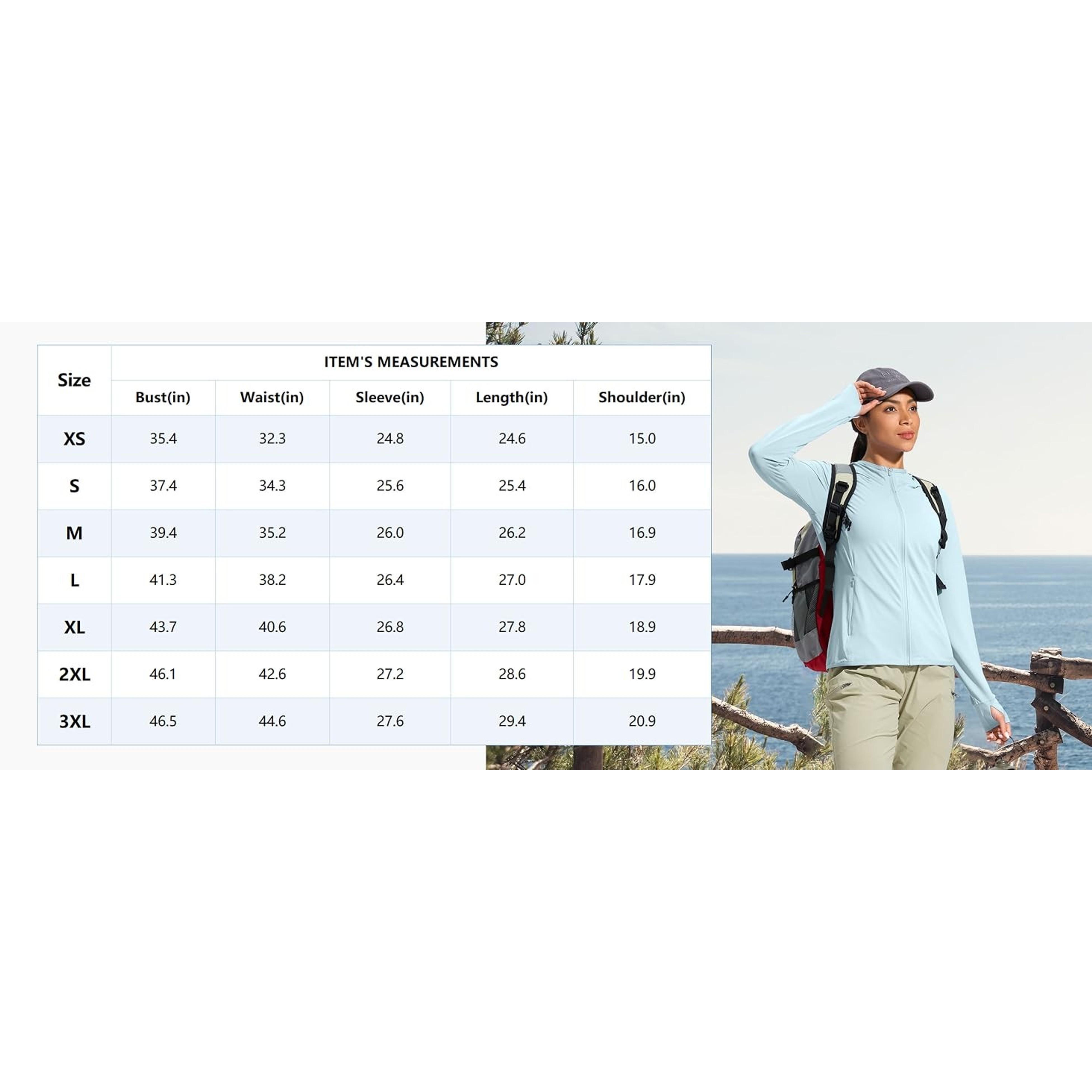 Women's UPF 50+ Sun Protection Hoodie Jacket Lightweight Long Sleeve Hiking Shirt with Pocket for OutdoorGift