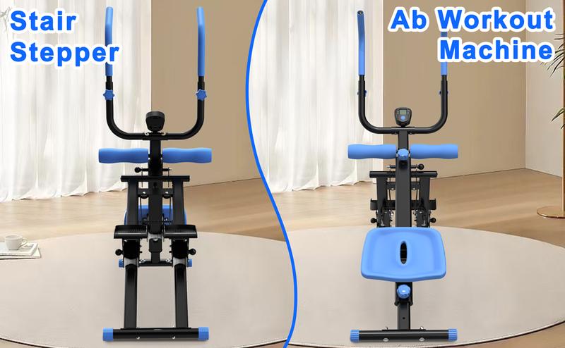 【KINMAC】2 In 1 Stair Stepper & Ab Workout Machine - Multi-Function Trainer-Upgrade High-Efficiency Stairmaster & Ab Trainer Machine Full-Body Exercise Equipment For Home Gym Exercise