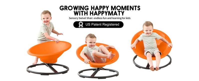 SCITOOUSA Widest Sensory Swivel Chair,Silicone Stress ReliefToy,220Lb Maximum Weight,Sensory Furniture,Sit &Spinning Toys For Age 3+,Sensory Swivel Chair Enhancing Motor Skills,Kids Furniture,Autistic/ADHD Sensory Set,Educational Indoor & Outdoor Play Fun