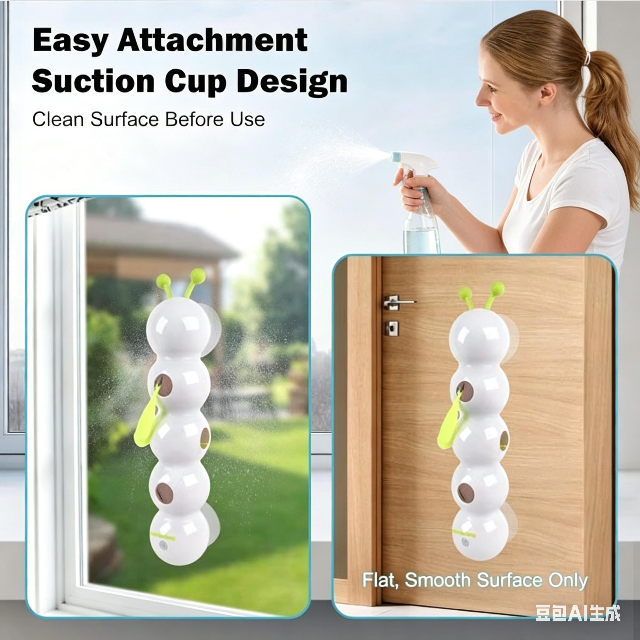 New pet interactive toy - Caterpillar Automatic Feather Smart Suction Cup Self-Entertaining Stick Cat Toy Cat Stuffer