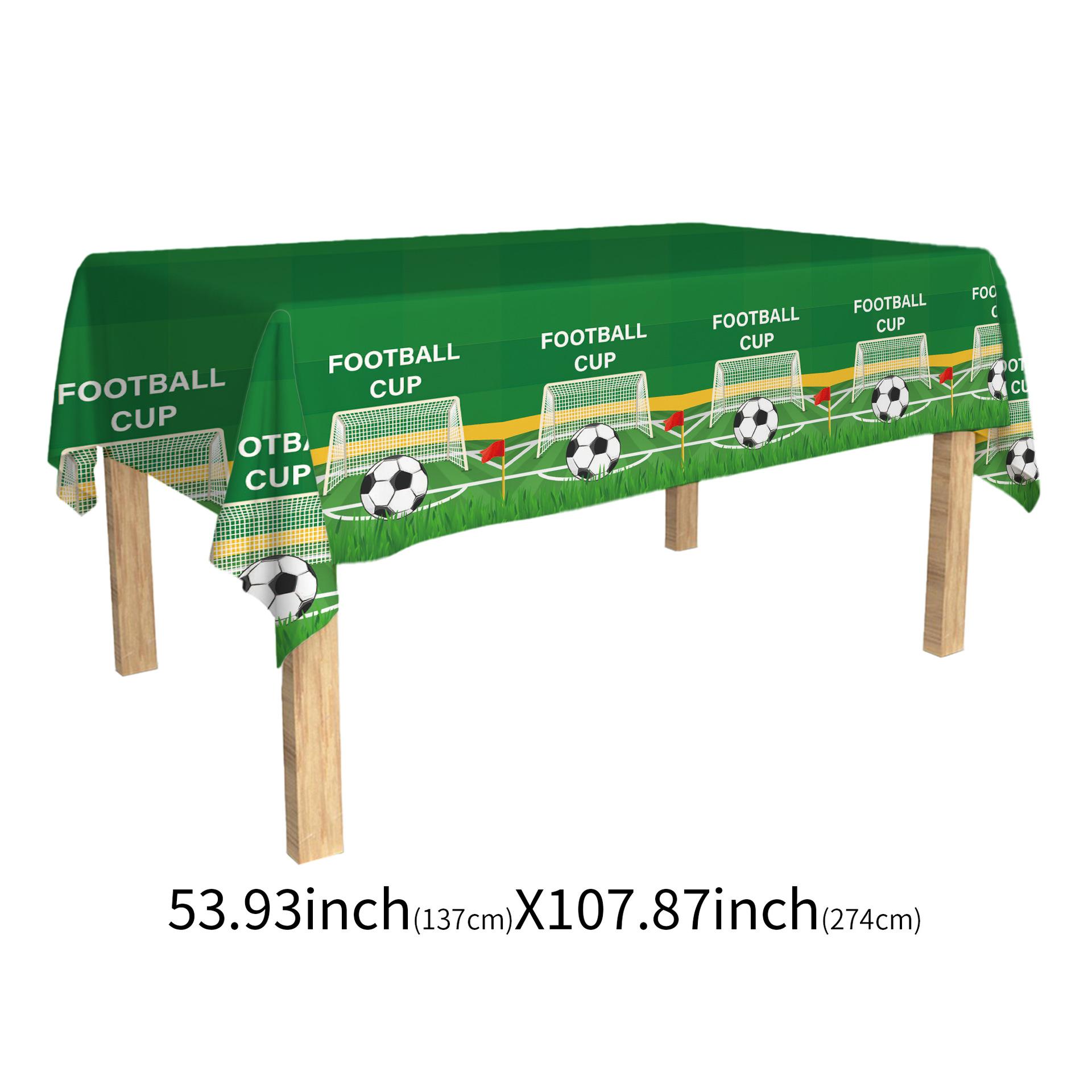 New World Cup football theme party birthday atmosphere arrangement disposable paper plate paper cup paper towel flag tablecloth set