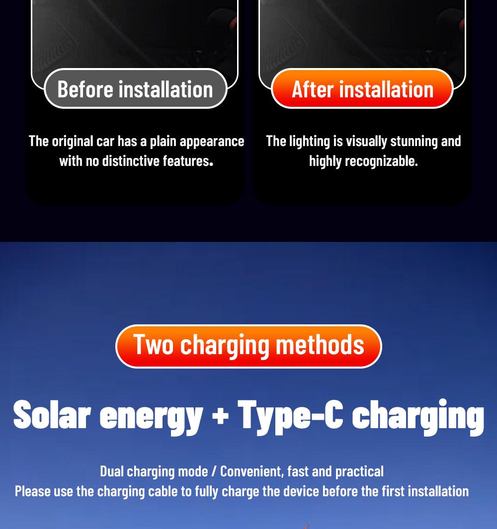 Car Rear Window LED Dynamic Display Light, Vampire Devil Eye Emoji Panel, Auto Decorative Light