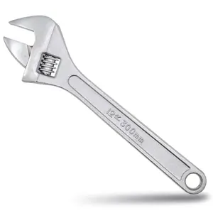 Adjustable Wrench Tool, Silver Color Finish, Professional Garage & DIY Use, Durable Construction, Ideal for Proto Tools