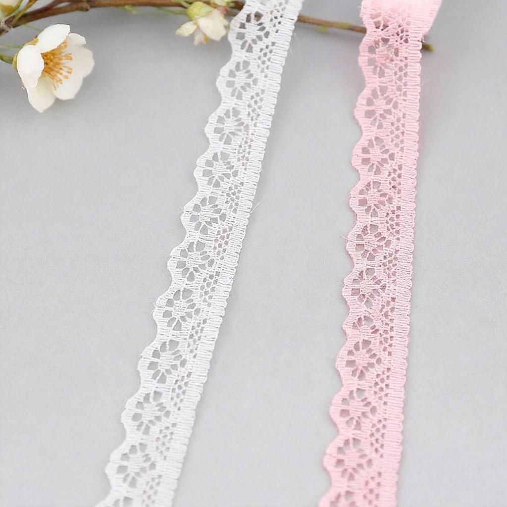 Floral Trim Fabric Ribbon Set, 18m Roll, Ideal for Crafts and Decor, Sewing Accessories, Perfect for DIY Projects, Tablecloths, Curtains