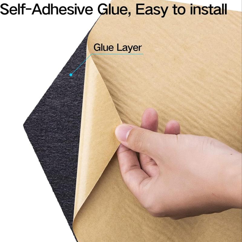 12-Piece Self-Adhesive Removable Wall Soundproof Foam Panels, High-Density Acoustic Insulation, Ideal for Home Theater and Studio, Flame Retardant Design