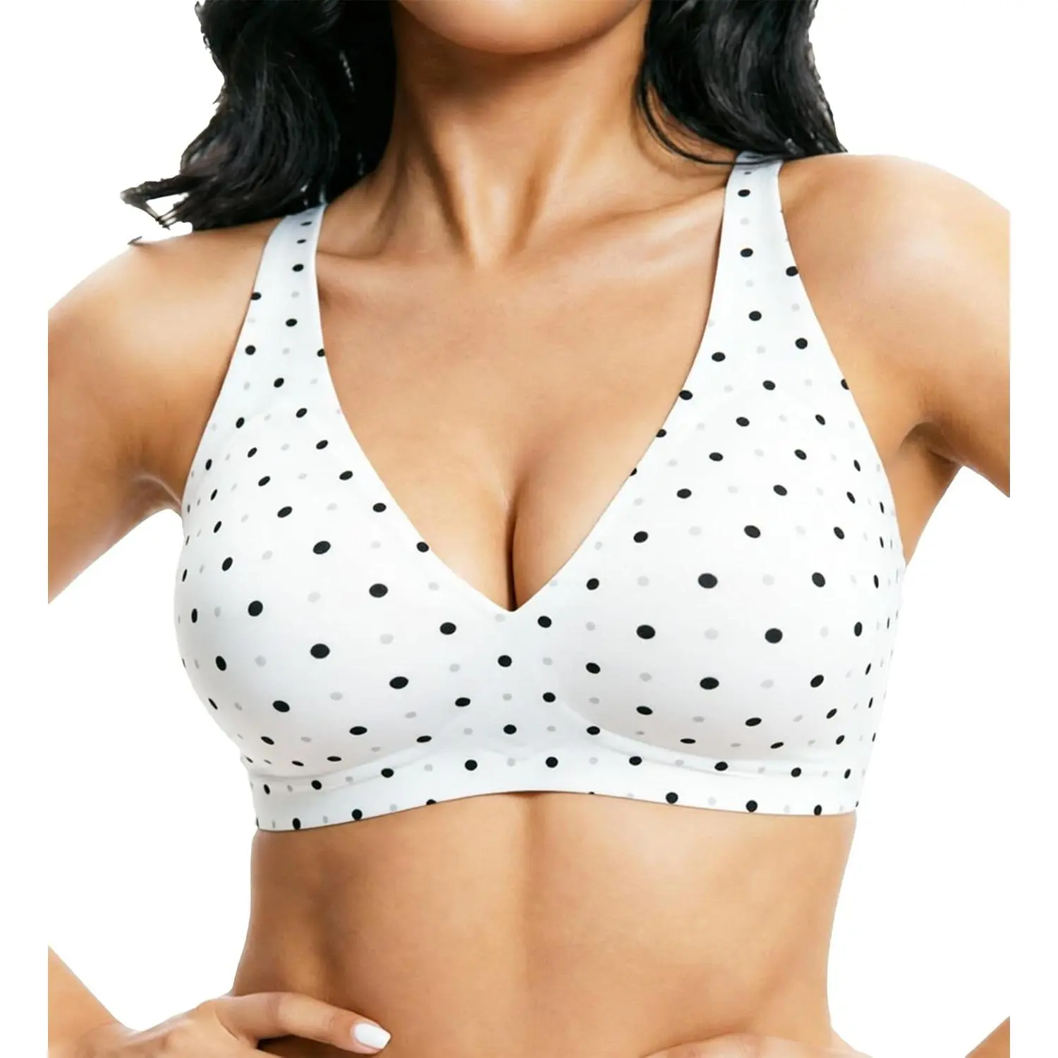 Dense White Polka Dot