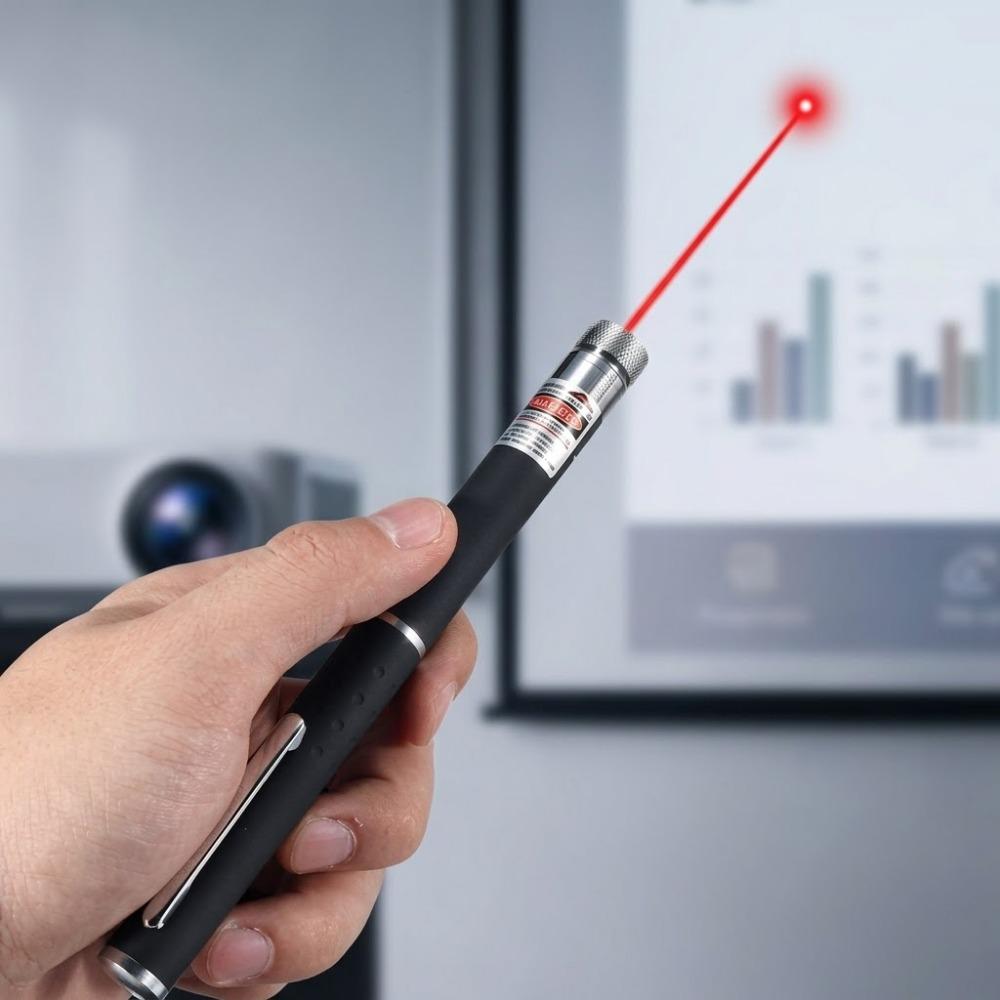 3-Color Laser Pointer Pen, Red Green Blue Purple Presentation Tool, 500m Long Range Remote Teaching Aid, Portable Anti-Slip Safe Design for Pet Cat Dog Toy Training