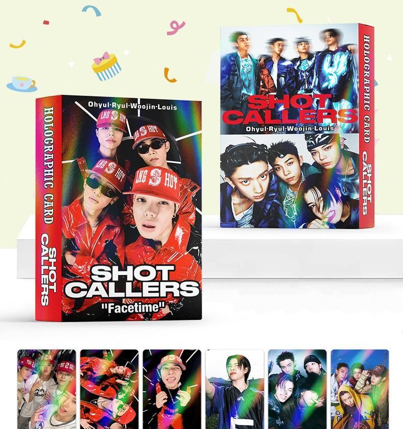 30PCS NEW KPOP LNGSHOT Facetime Louis Ohyul Ryul Woojin debut album SHOT CALLERS photocard holographic cards laser flash cards