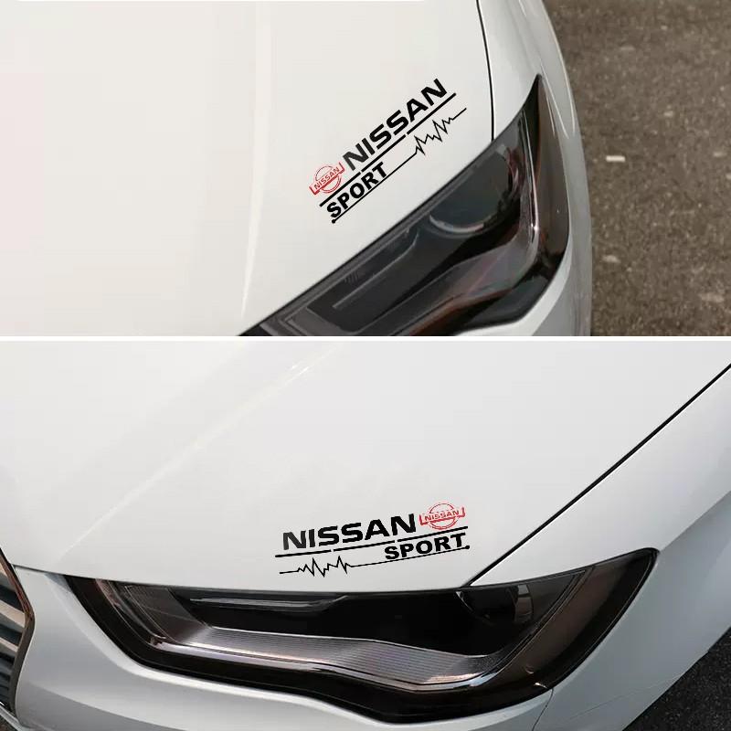 2 Piece Car Door Handle Decal Tire Rearview Mirror Sticker, Fits Nissan Nismo Almera Tiida Juke Teana Qashqai 350z 370z Gtr