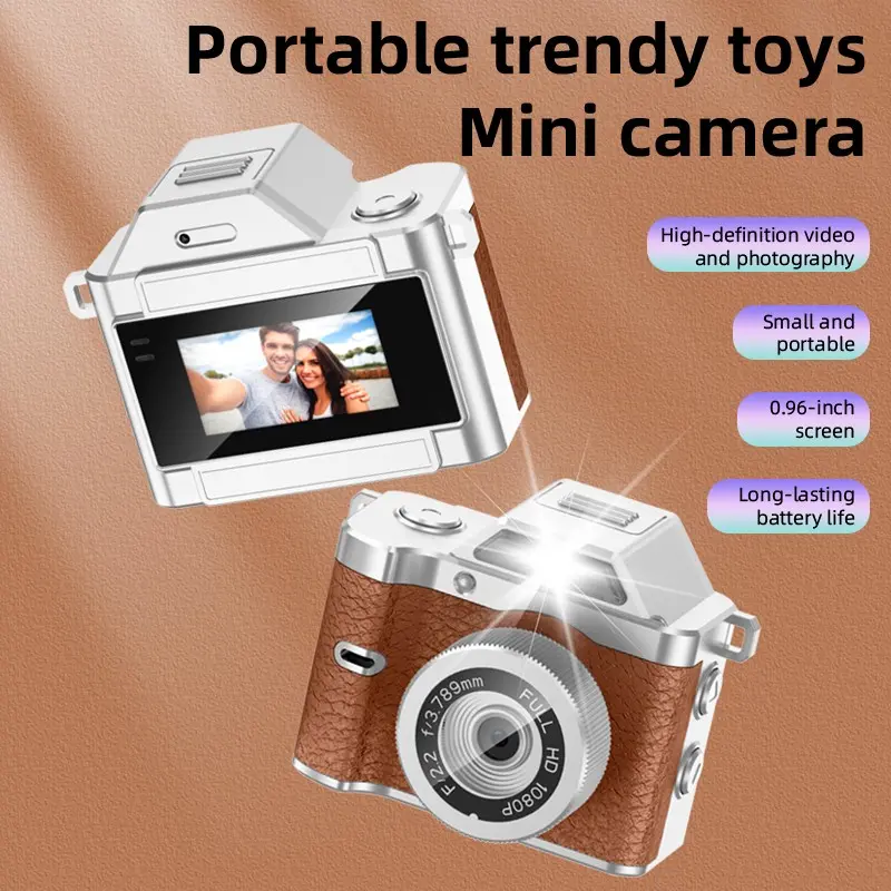 Magic Camera Fhd Retro Mini Keychain Camera, Compact Thumb Pocket Digital Camera, 1080P 32GB Ccd Flash, Magnetic Stand, Kids Travel Gift
