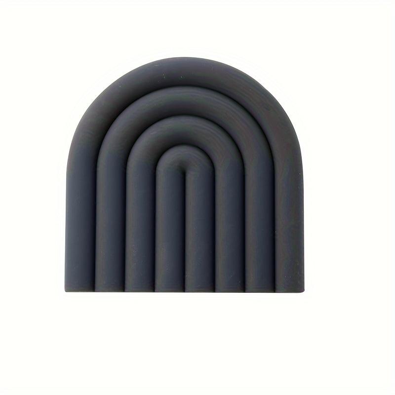 1pc Silicone Heat Insulation Table Mat for Plate Dish Pot Bow Creative Geometry Shape, Stylish Practical Trivet Pad for Hot Pots And Pans, Durable Heat Resistant Pot Holders for Countertop, Multi-Purpose Spoon Rest Trivet Mats