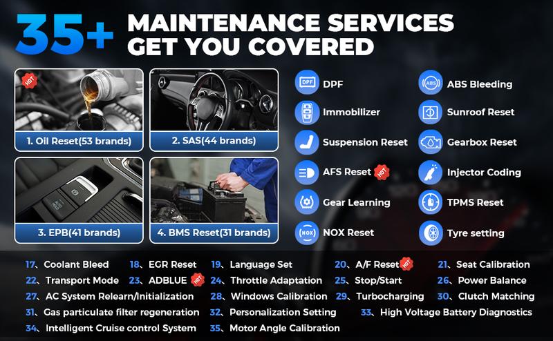 TOPDON AD Pro Car Diagnostic Tool, Bi-Directional Control, ECU/Online Coding & OE-Level Full Systems Diagnosis for 100+ Brands, 35+Maintenance Services OBD2 Scanner, 2-Year Free Update TOPDON AD Pro Car Diagnostic Tool, Bi-Directional Control, ECU/Online Coding & OE-Level Full Systems Diagnosis for 100+ Brands, 35+Maintenance Services OBD2 Scanner, 2-Year Free Update