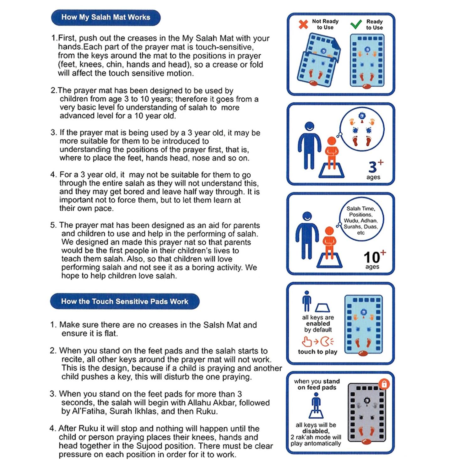 Arabic & English Language Learning Mat, Multi-functional Educational Smart Toy Mat, Educational Toy for Kids, Fun Gift for Boys & Girls