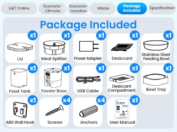 Frienhund by Apasiri Smart Cat Feeder for Busy Cat Owners 2K Camera Night Vision Remote Feeding 7L Large Capacity Easy to Clean For Cats and Dogs
