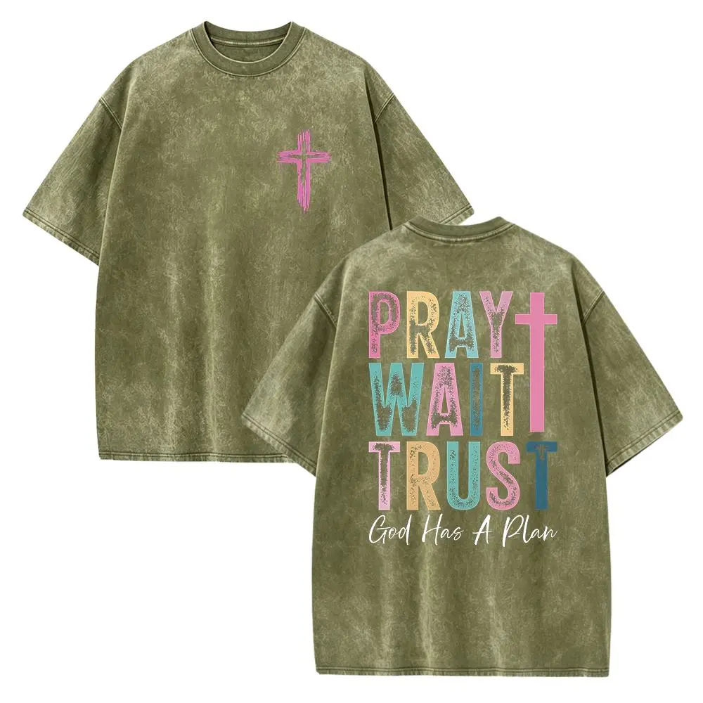 Washed T-shirt-Green