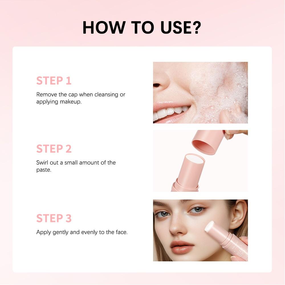 Lakerain BLUR STICK Pore-Blurring Poreless Primer with Pore Refinement Minimizes Pores & Controls Shine, Smooths Skin for Matte Finish, Flawless Finish Makeup, Water-Resistant & Non-Greasy, Ideal for Oily/Combination Skin Makeup Base & All-Day Wear
