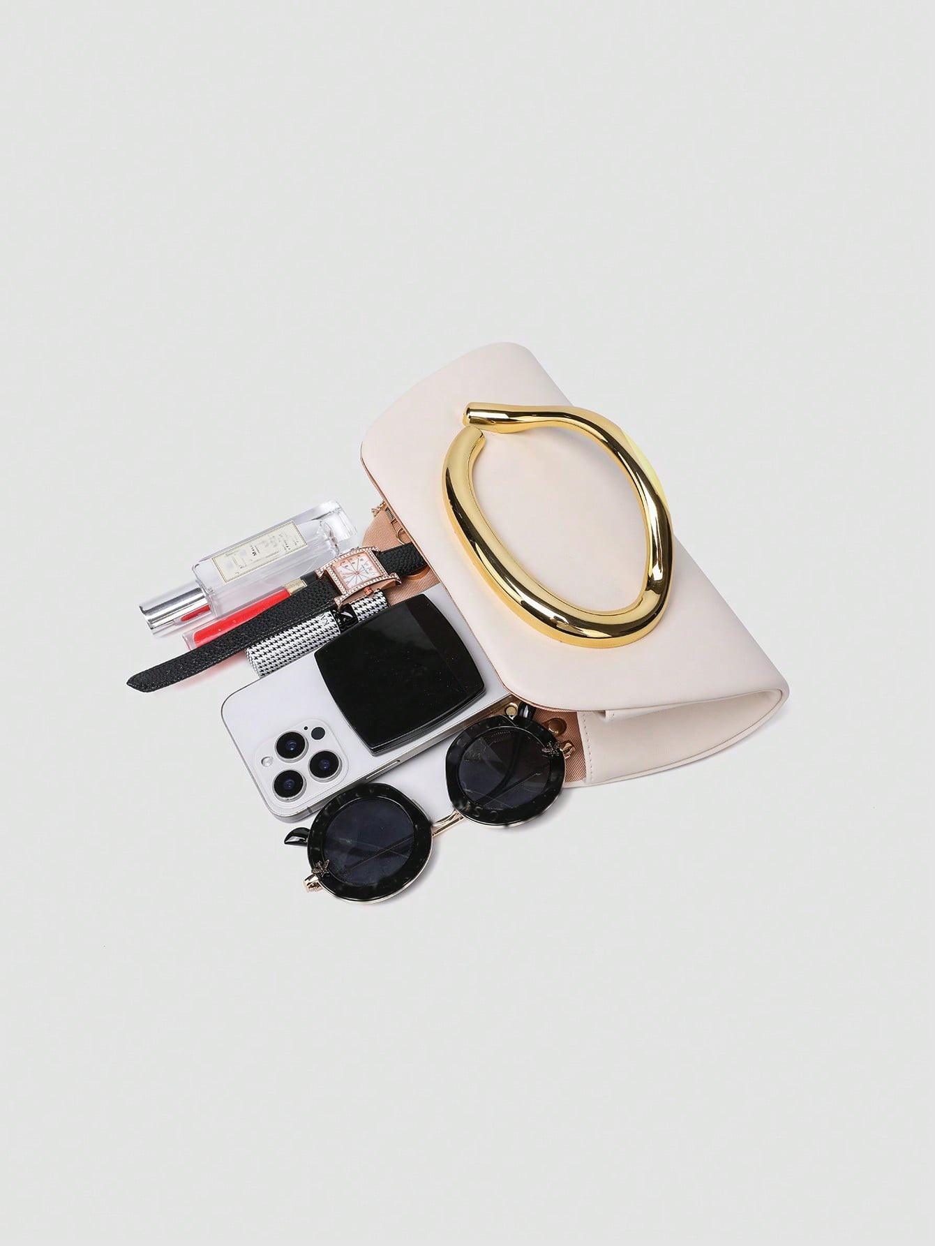 Women's Elegant Evening Clutch Bag with Detachable Chain Strap, Perfect for Weddings & Parties, Fashion Accessory for Special Occasions