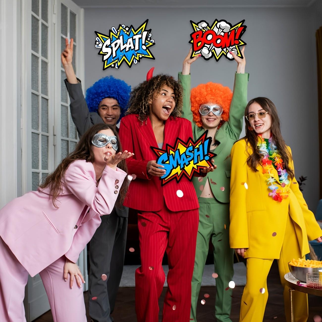 Super Heroes Word Cutouts, Hero-Themed Party Favors, Birthday Party Supplies, Decoration Set for Celebrating Birthdays & Special Occasions