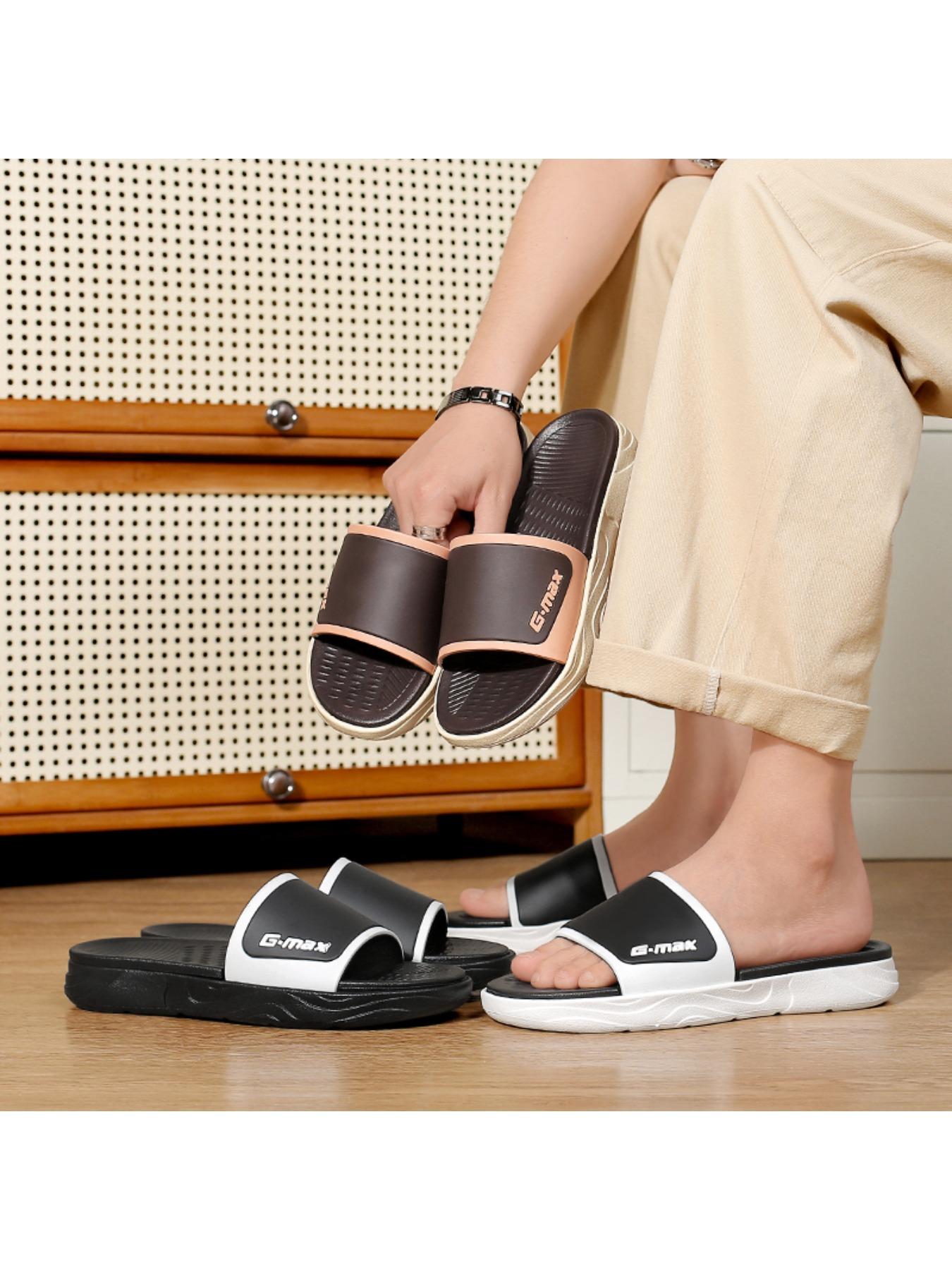 Men 's slippers, indoor and outdoor leisure slippers, outdoor leisure fashion beach slippers, color simple slippers