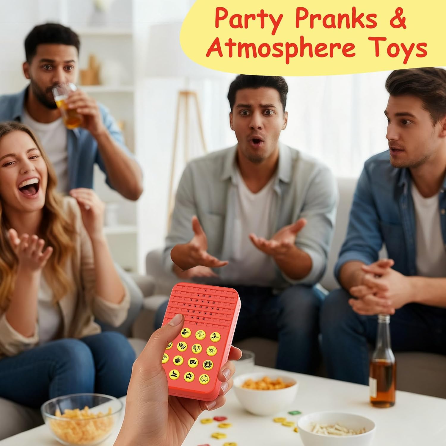 Funny Sound Machine with 16 Voices, Prank Toy for Boys and Girls, Easter Basket Filler, April Fool's Day Gag Gift, Fun Gifts, Requires 2 Aa Batteries