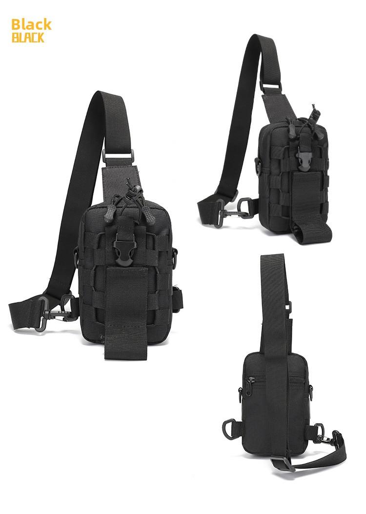 Outdoor Tactical Portable Breast Bag Multifunctional Kettle Bag Leisure Shoulder Crossbody Bag Mountaineering Cycling Travel Mobile Phone Bag