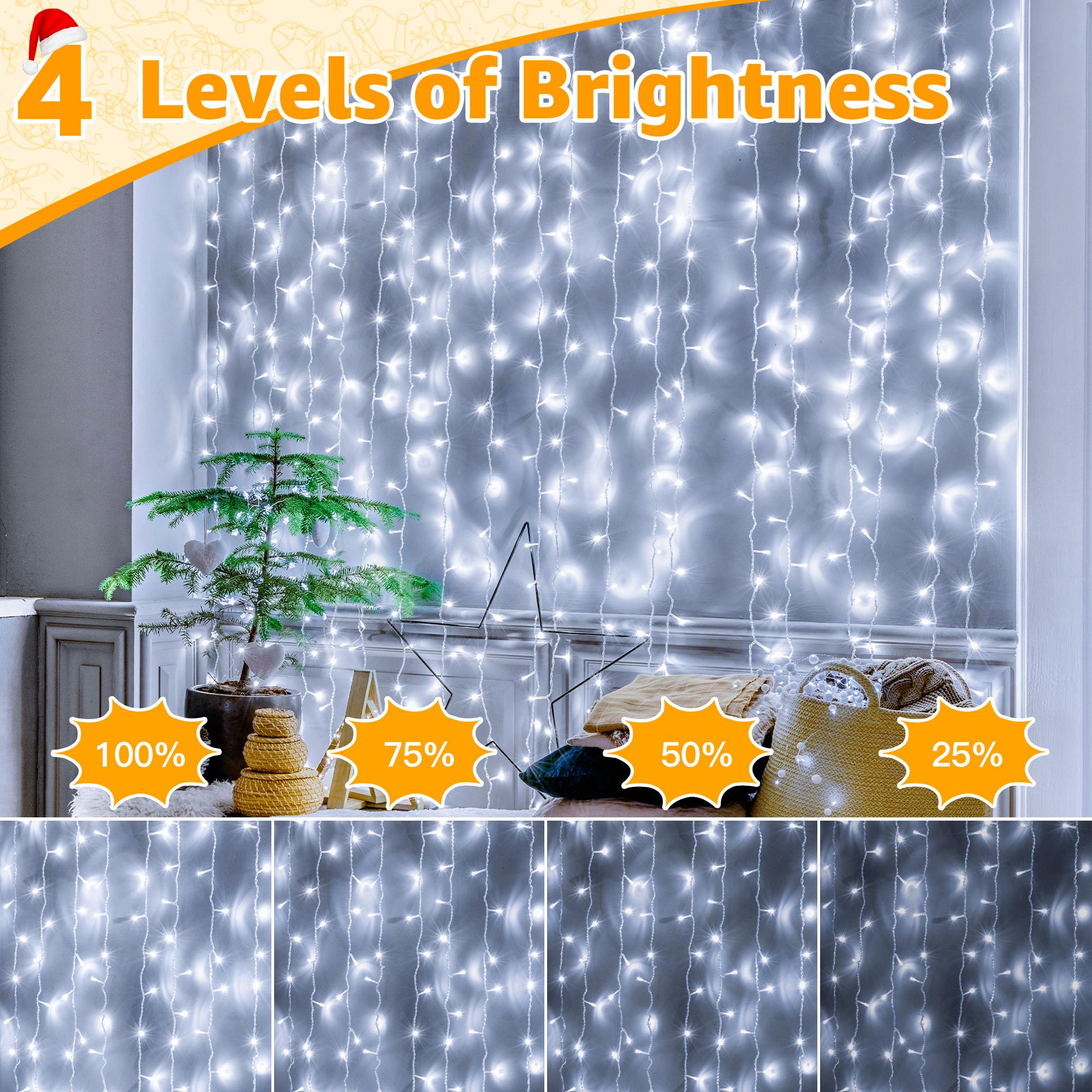 Ollny 262FT Fairy Lights, 800 LED Plug in Christmas Lights, 8 Modes Waterproof Outdoor String Lights with Remote for Wedding Birthday Party Indoor Room Decorations