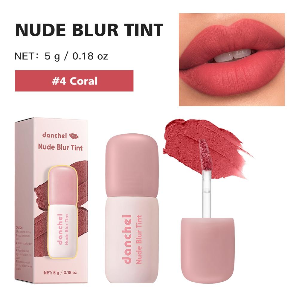 danchel Matte Lip & Cheek Tint, Lip Cosmetic, Lipstick, Makeup, Lip Products Makeup, Long-Lasting Matte Finish, Velvet Texture, 10 Shades, Makeup Gift for Girls & Women, Summer Makeup